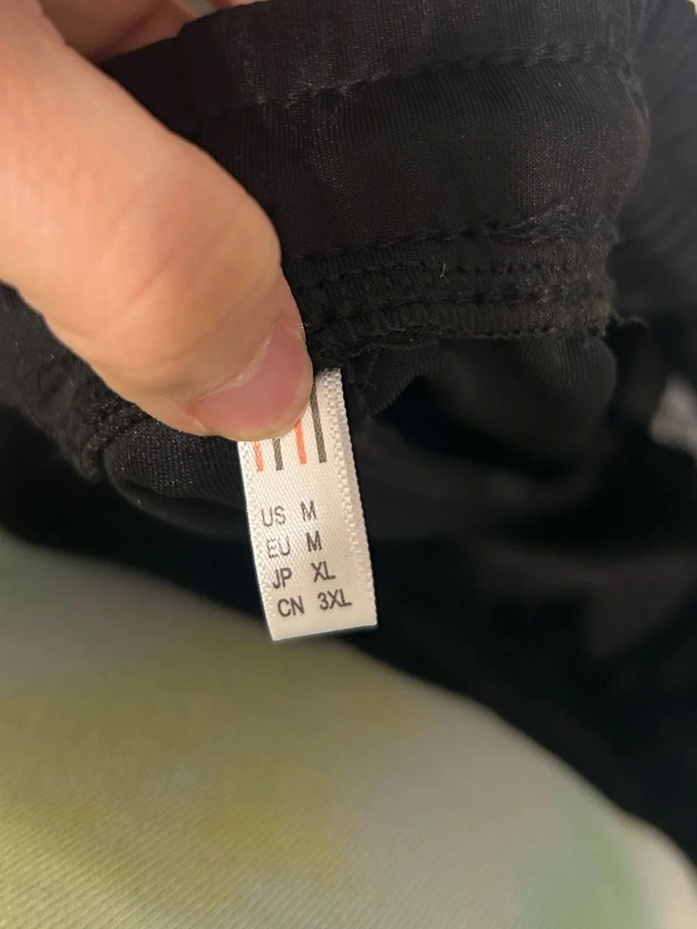 OutdoorSports Black 2 Piece Track Suit Set with Full Zip Jacket & Pants Size M